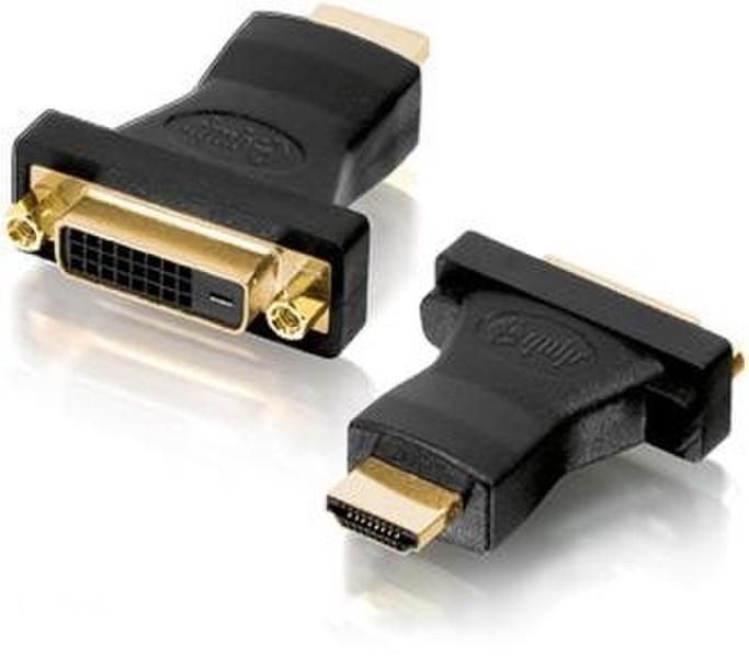 Equip HDMI / DVI Adapter DVI HDMI Черный кабельный разъем/переходник