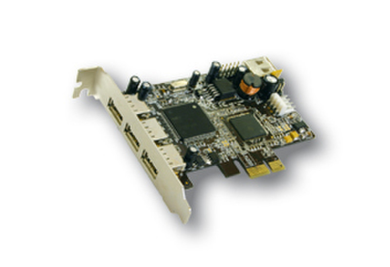 EXSYS EX-11065 - LowProfile PCI-Express USB 2.0 card, 3+1 Ports (NEC) интерфейсная карта/адаптер