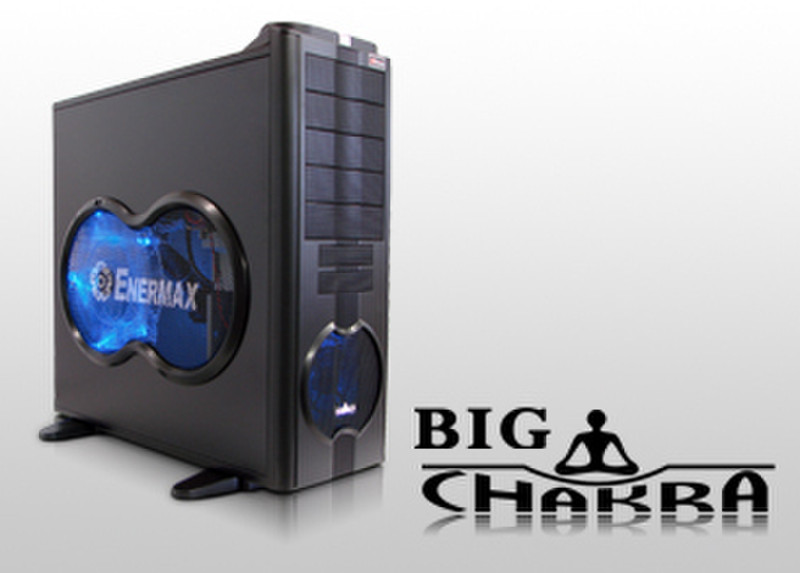 Enermax BigTower Big Chakra ECA5001 Black Midi-Tower Black computer case