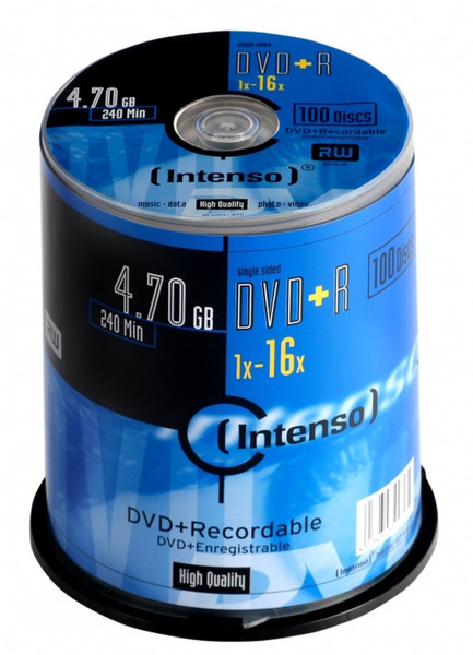 Intenso DVD+R 4,7 GB 16x 4.7GB DVD+R 100pc(s)