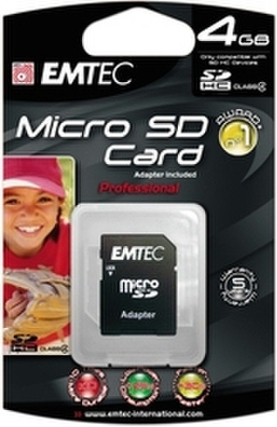 Emtec Micro SD 4GB 4GB MicroSD memory card