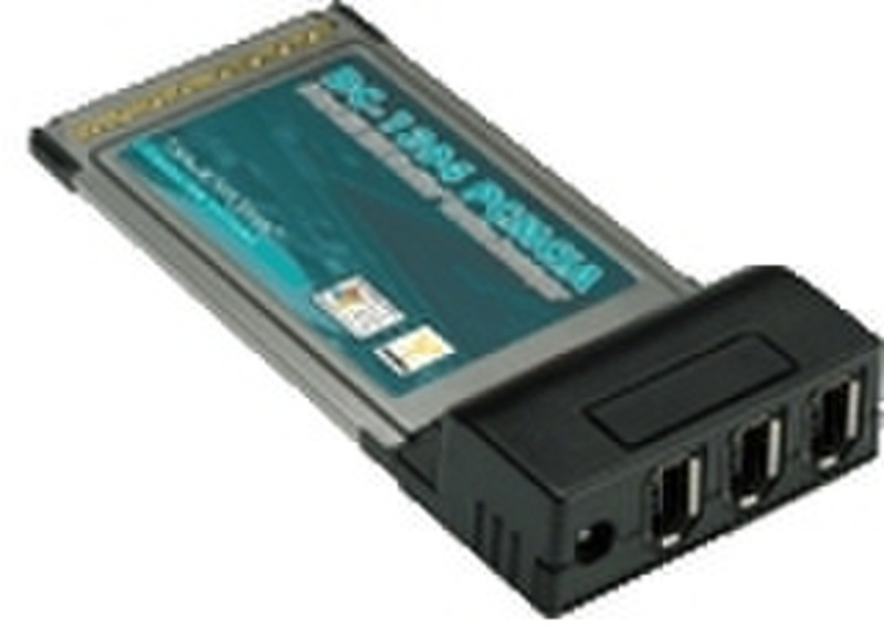 Dawicontrol PCMCIA FireWire Cardbus Hostadapter Schnittstellenkarte/Adapter