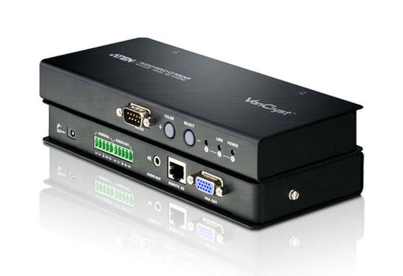 Aten VE500R AV-Receiver Schwarz Audio-/Video-Leistungsverstärker