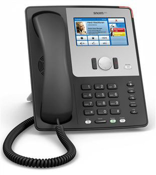 Snom 870 Wired handset 12lines Black