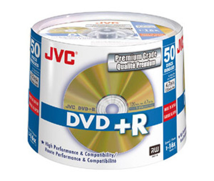 JVC VP-R47HGS50 4.7ГБ DVD+R 50шт чистый DVD