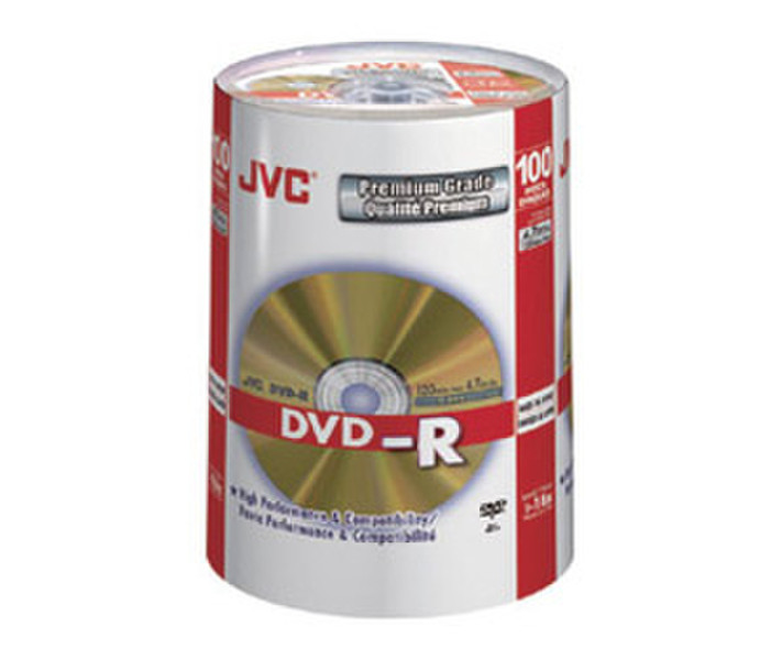 JVC VD-R47HG100 4.7ГБ DVD-R 100шт чистый DVD