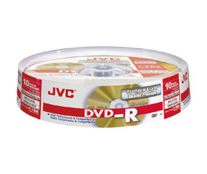 JVC VD-R47HGS10 4.7ГБ DVD-R 10шт чистый DVD