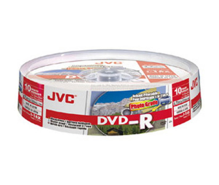 JVC VD-R47HPS10 4.7ГБ DVD-R 10шт чистый DVD