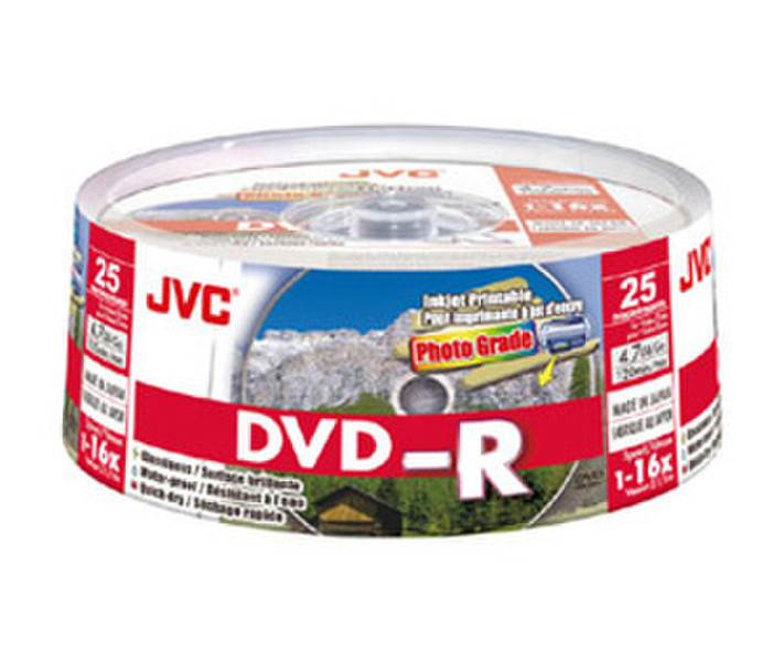JVC VD-R47HPS25 4.7ГБ DVD-R 25шт чистый DVD