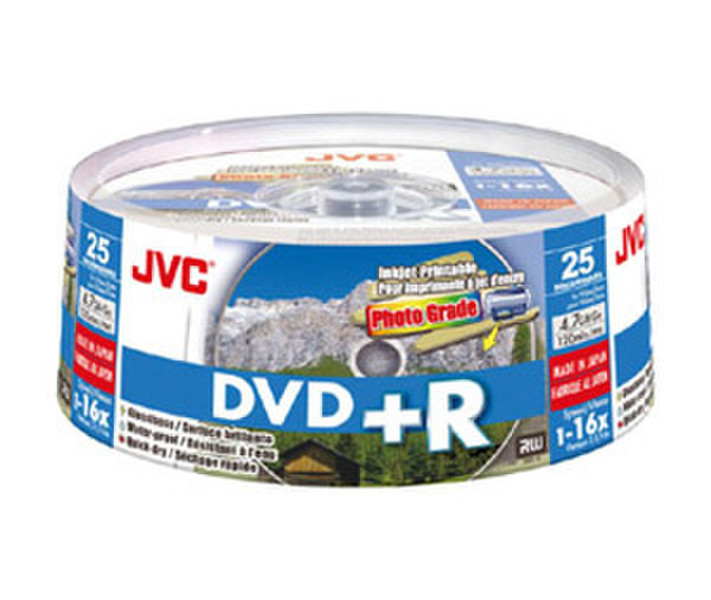 JVC VP-R47HPS25 4.7GB DVD+R 25pc(s) blank DVD