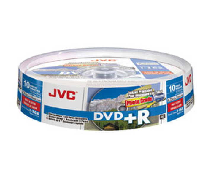 JVC VP-R47HPS10 4.7ГБ DVD+R 10шт чистый DVD