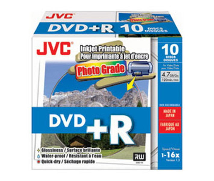 JVC VP-R47HP10 4.7GB DVD+R 10Stück(e) DVD-Rohling