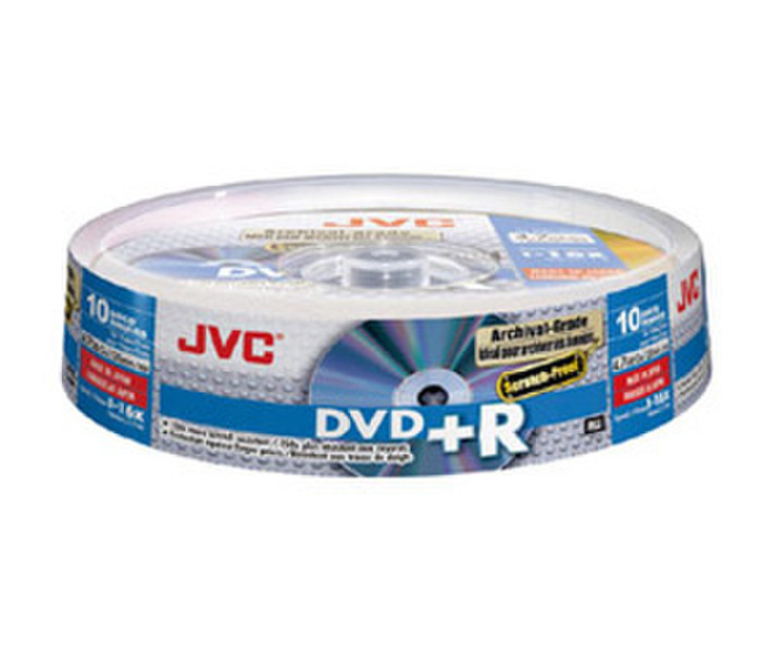 JVC VP-R47HMS10 4.7ГБ DVD+R 10шт чистый DVD