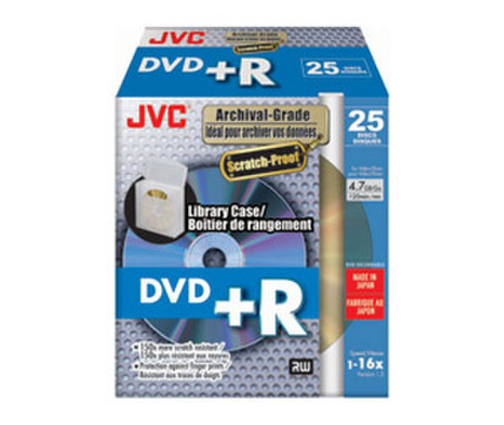 JVC VP-R47HMF25 4.7GB DVD+R 25Stück(e) DVD-Rohling