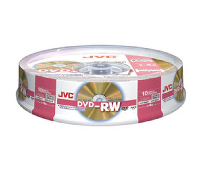 JVC VD-W47HGS10 4.7ГБ DVD-RW 10шт чистый DVD
