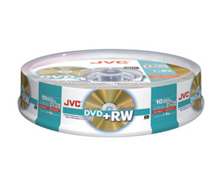 JVC VP-W47HGS10 4.7ГБ DVD+RW 10шт чистый DVD