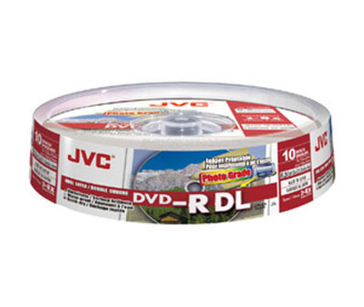 JVC VD-R85HPS10 8.5ГБ DVD-R DL 10шт чистый DVD