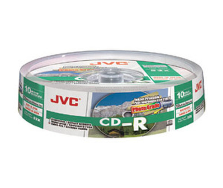 JVC CD-R80HPS10 CD-R 700МБ 10шт чистые CD