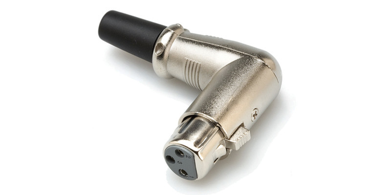 Hosa Technology Right-angle XLR3F Black,Silver