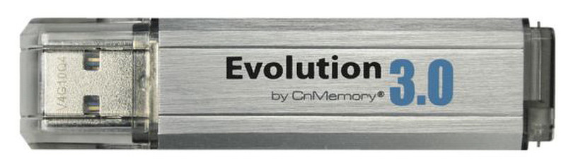 CnMemory Evolution 8GB 8ГБ USB 3.0 Нержавеющая сталь, Прозрачный USB флеш накопитель