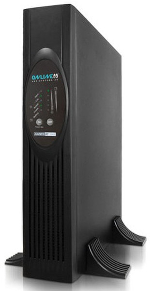 ONLINE USV-Systeme XANTO RT 1000 + WAREXT3603 1000VA Schwarz Unterbrechungsfreie Stromversorgung (UPS)