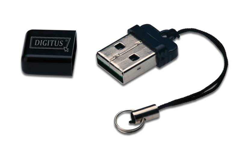 Digitus DA-70314-1 USB 2.0 Черный устройство для чтения карт флэш-памяти