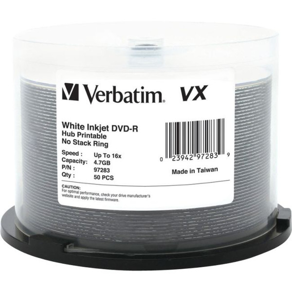 Verbatim 97283 4.7GB DVD-R 50pc(s) blank DVD