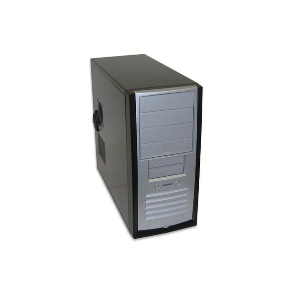 DTK Computer WT-TINA-O Midi-Tower Черный, Cеребряный системный блок