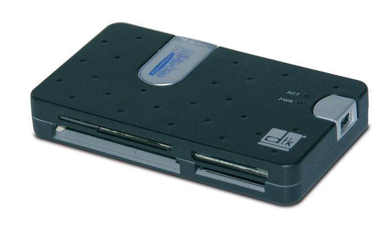 DTK Computer CR-N2104-B USB 2.0 Черный устройство для чтения карт флэш-памяти