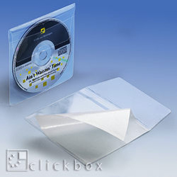 Clickbox CD self-mounting bag w/ valve, 10PK Transparent