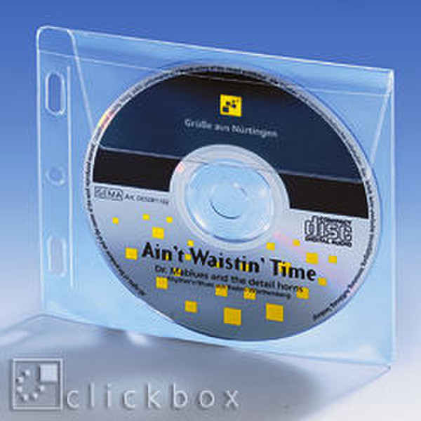 Clickbox CD bag w/ valve, 25PK Transparent