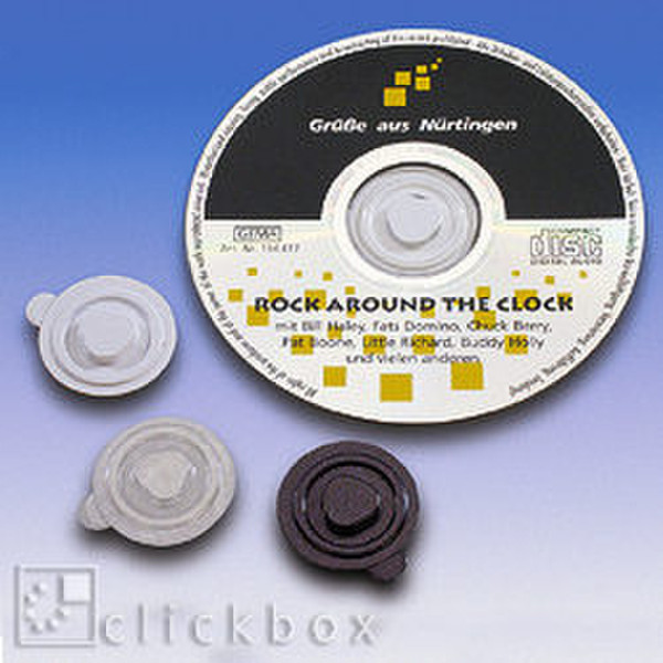 Clickbox CD Clips transparent, 100PK Transparent
