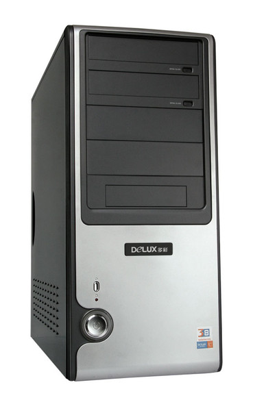 Delux DLC-MG468 Midi-Tower Silber Computer-Gehäuse