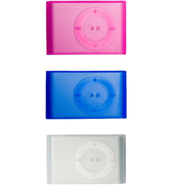 Stylz Skins for iPod Shuffle 2G, Transparent/Pink/Blue