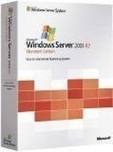 Microsoft Windows Server Standard 2003 R2, 32-bit/x64, Win32, Disk Kit, w/Service Pack 2, DE