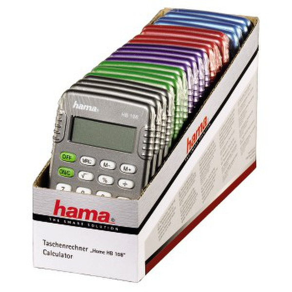Hama HB108 Pocket Basic calculator Multicolour