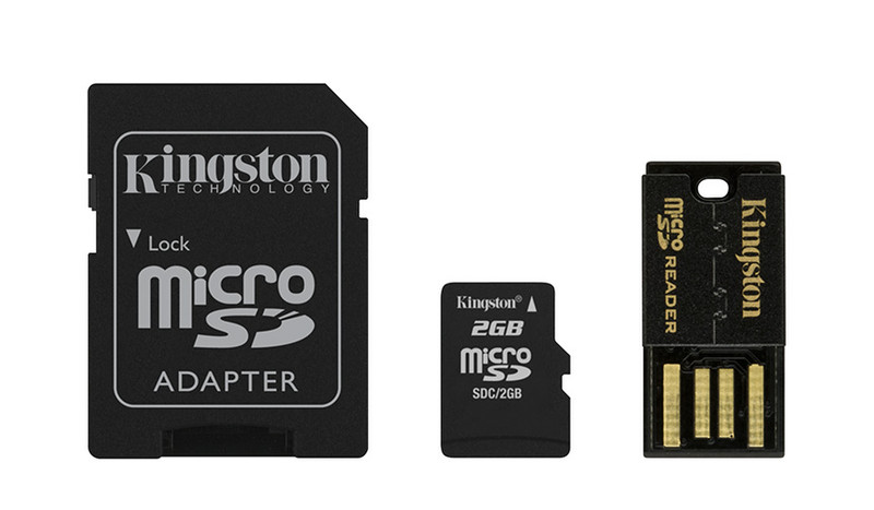 Kingston Technology 2GB Multi Kit USB 2.0 Schwarz Kartenleser