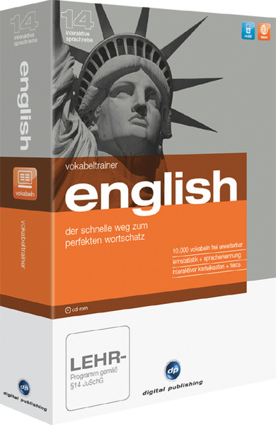 Digital publishing Vokabeltrainer English