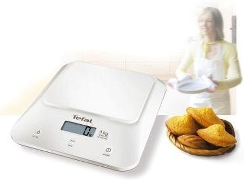 Tefal BC3040 Electronic kitchen scale Белый кухонные весы