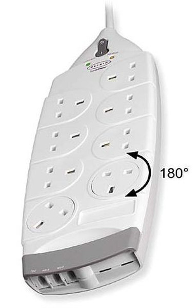 Belkin F9M820EY4M 8AC outlet(s) 220V 4m Weiß Spannungsschutz