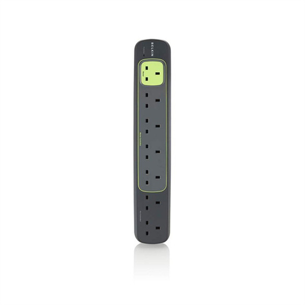 Belkin Conserve Smart AV 7AC outlet(s) 250V 2m Green,Grey surge protector