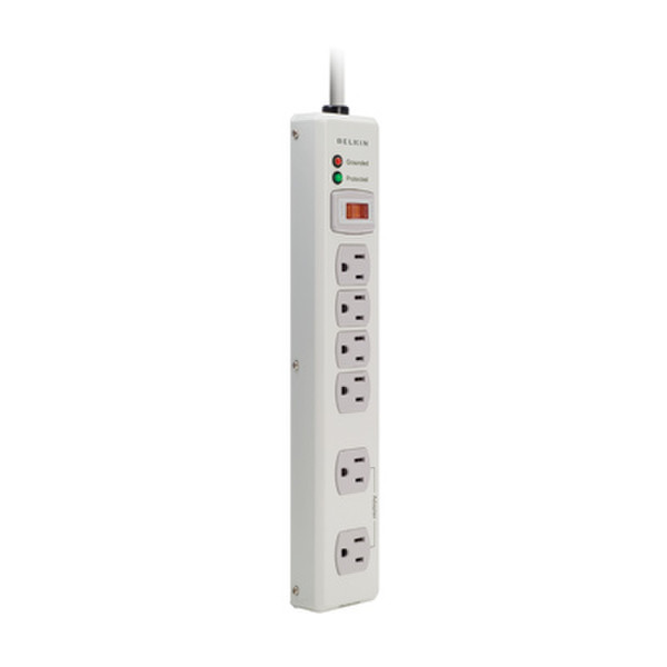 Belkin F9H620-06-MTL 6AC outlet(s) 1.8m White surge protector