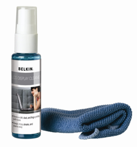 Belkin F5L034 LCD/TFT/Plasma Equipment cleansing wet/dry cloths & liquid equipment cleansing kit