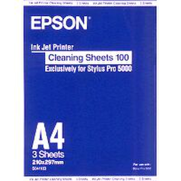Epson Inkjet Cleaning Sheets, DIN A4, 3 Sheets