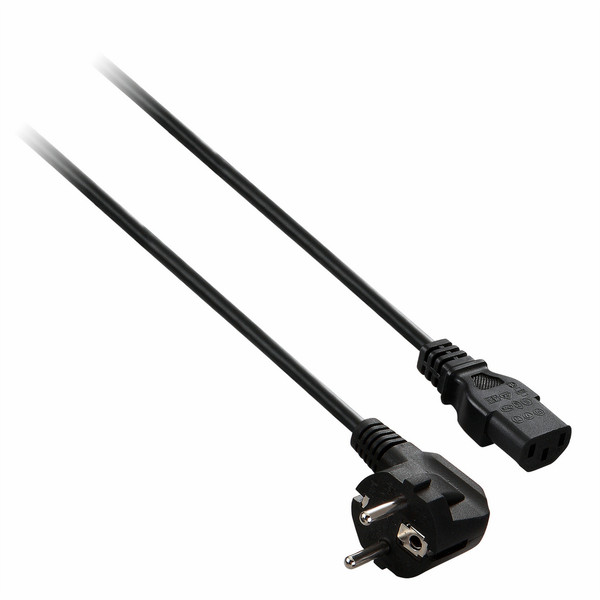V7 EU/IEC-C13 2m 2м EU Разъем C13 Черный кабель питания