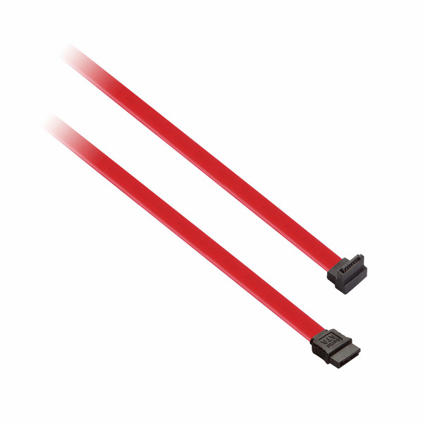 V7 SATA Cable 7P-Right Angle (m/m) red 0,45m