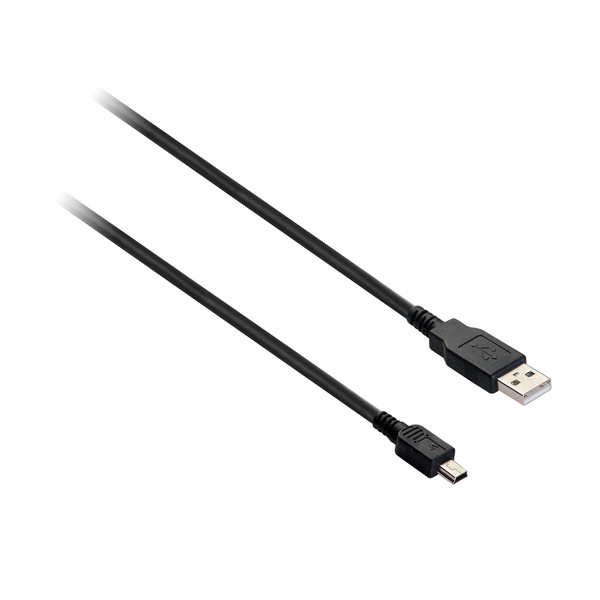 V7 Mini-USB Cable black 1,8 USB 2.0 A to Mini-B (m/m) 1,8Fm