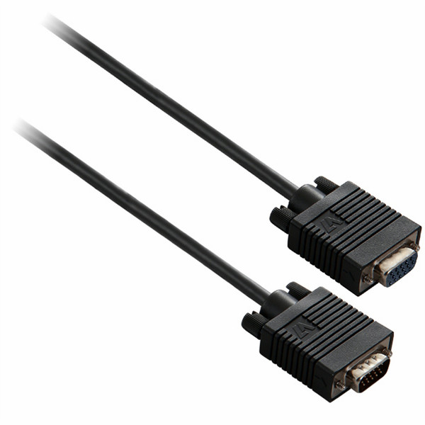 V7 VGA Extension Cable 2 HDDB15 (m/f) black 2m