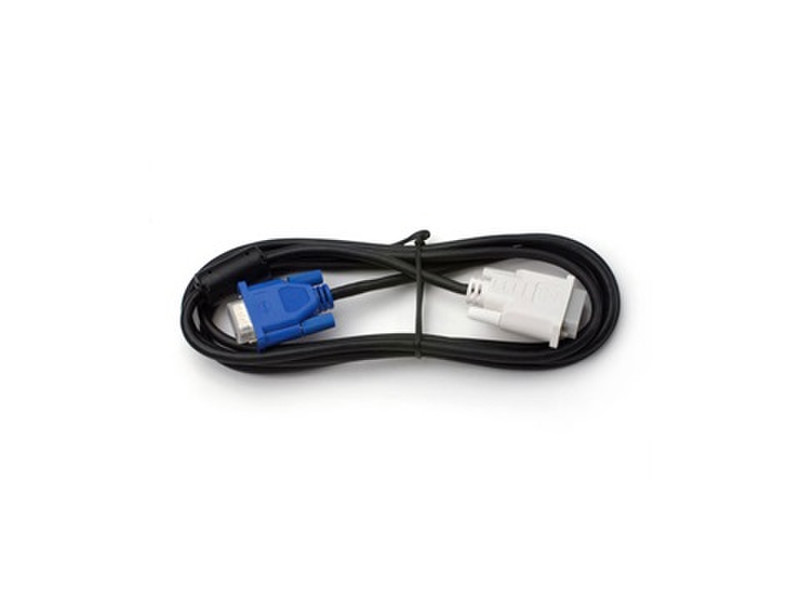 Wacom VGA to DVI-I D-Sub (DB-25) DVI-I Черный, Синий, Белый адаптер для видео кабеля
