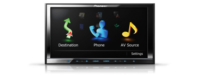 Pioneer AVIC-F30BT Fixed 7Zoll TFT Touchscreen Schwarz Navigationssystem